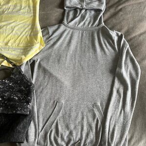 Lululemon bundle. EUC. Pants, sweater and tank all size 8, bras size 10.